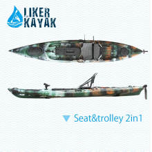 4.3m Kayaks individuales de pesca para la venta hecha por Liker Kayak